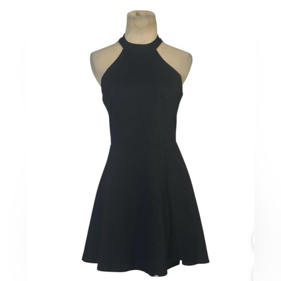 Lulu’s Little Black Halter Dress - Picture 1 of 7